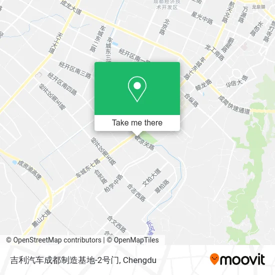 吉利汽车成都制造基地-2号门 map