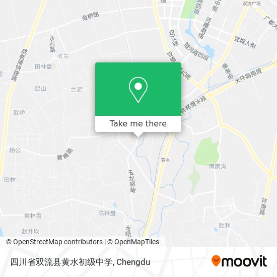 四川省双流县黄水初级中学 map