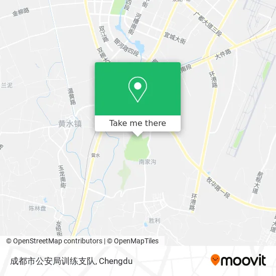 成都市公安局训练支队 map
