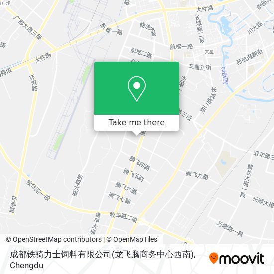 成都铁骑力士饲料有限公司(龙飞腾商务中心西南) map