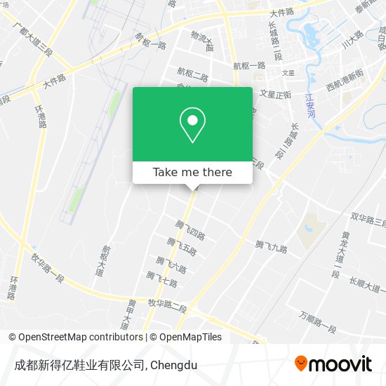 成都新得亿鞋业有限公司 map