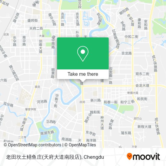 老田坎土鳝鱼庄(天府大道南段店) map