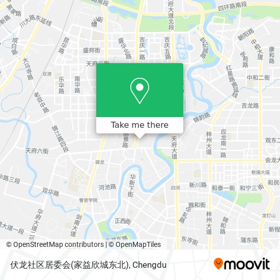 伏龙社区居委会(家益欣城东北) map