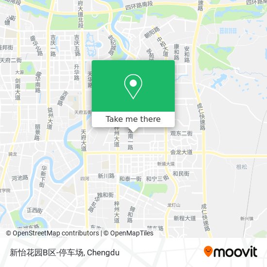 新怡花园B区-停车场 map