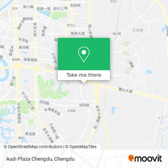Audi Plaza Chengdu map