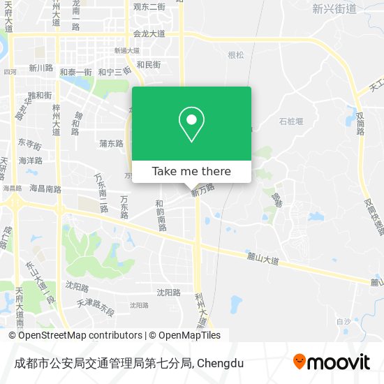 成都市公安局交通管理局第七分局 map