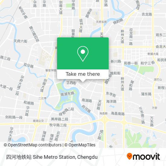 四河地铁站 Sihe Metro Station map