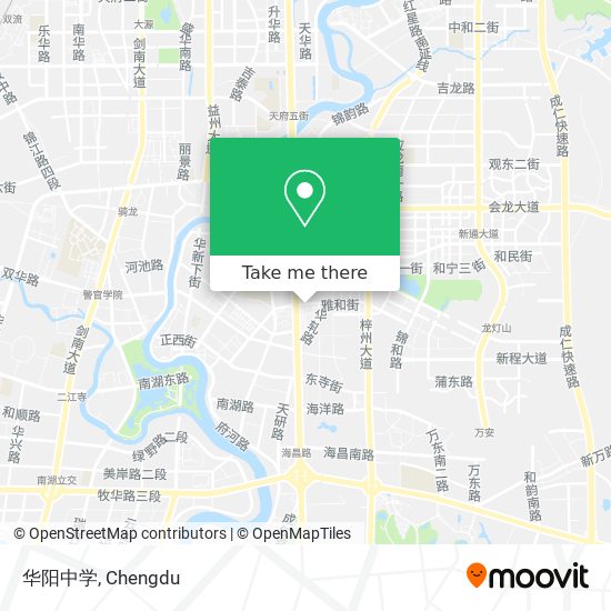 华阳中学 map