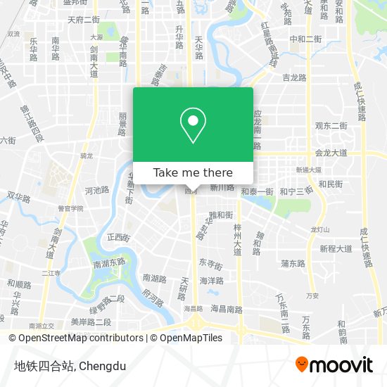 地铁四合站 map