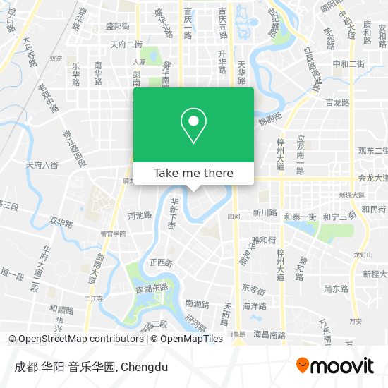 成都 华阳 音乐华园 map