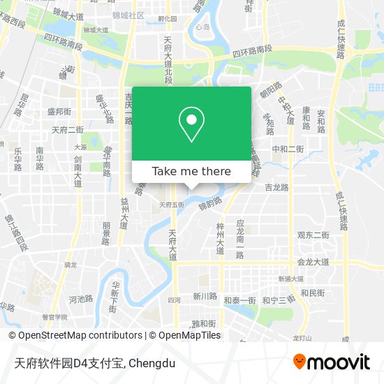 天府软件园D4支付宝 map