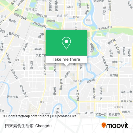 归来素食生活馆 map