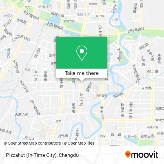 Pizzahut (In-Time City) map