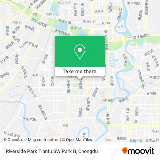Riverside Park Tianfu SW Park B map