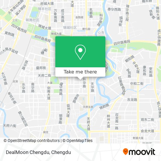 DealMoon Chengdu map