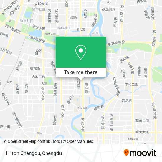 Hilton Chengdu map