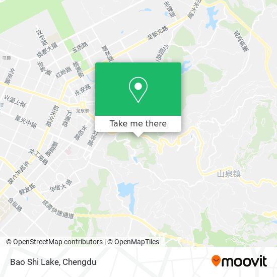 Bao Shi Lake map