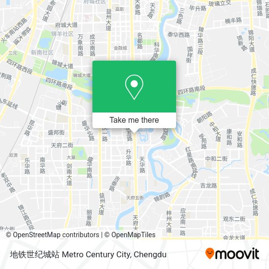 地铁世纪城站 Metro Century City map