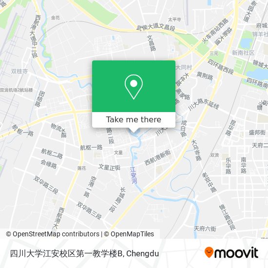 四川大学江安校区第一教学楼B map