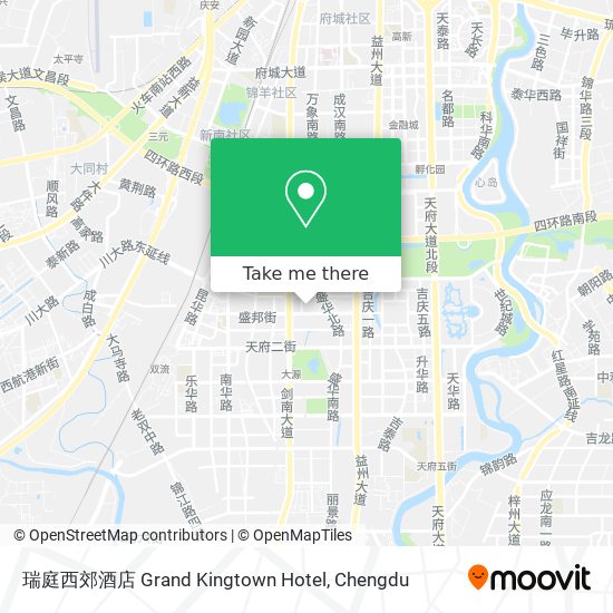 瑞庭西郊酒店 Grand Kingtown Hotel map