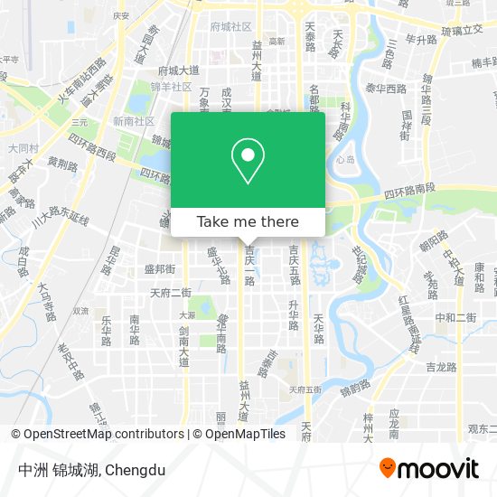 中洲 锦城湖 map