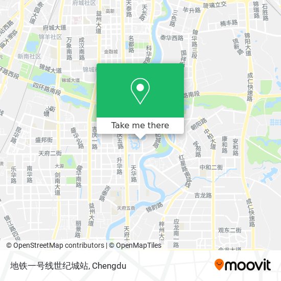 地铁一号线世纪城站 map