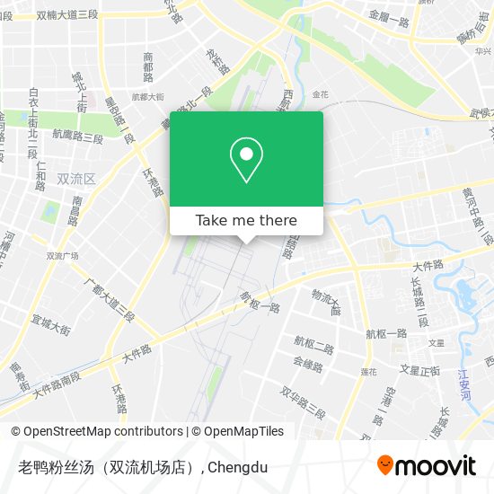 老鸭粉丝汤（双流机场店） map