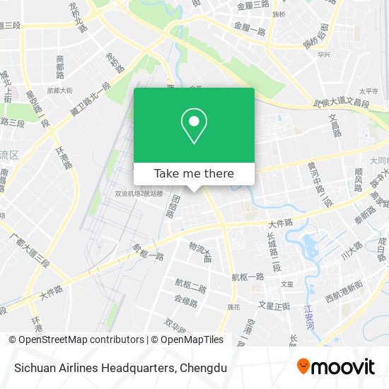 Sichuan Airlines Headquarters map