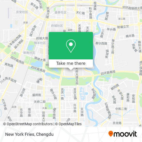 New York Fries map