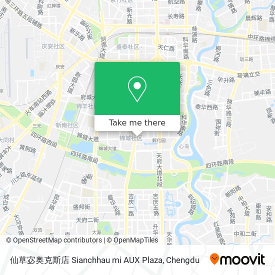 仙草宓奥克斯店 Sianchhau mi  AUX  Plaza map