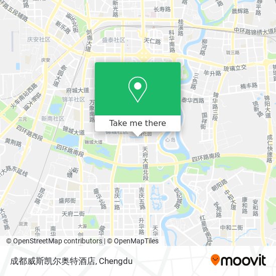 成都威斯凯尔奥特酒店 map