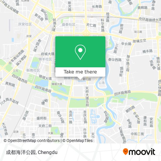 成都海洋公园 map