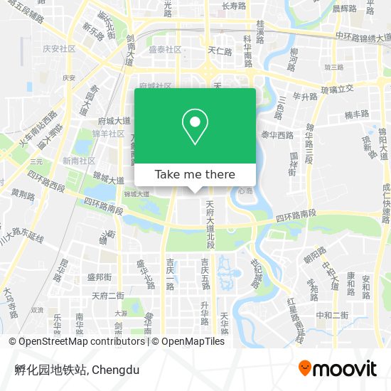 孵化园地铁站 map