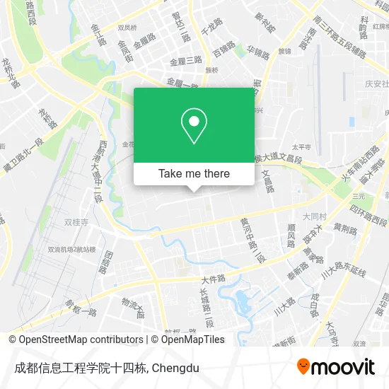 成都信息工程学院十四栋 map