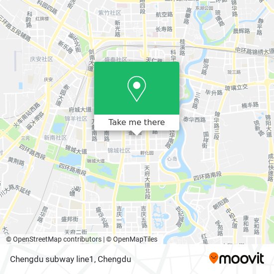Chengdu subway line1 map