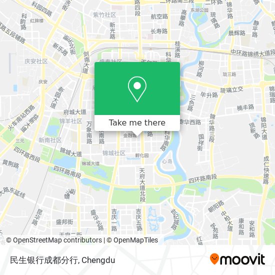 民生银行成都分行 map
