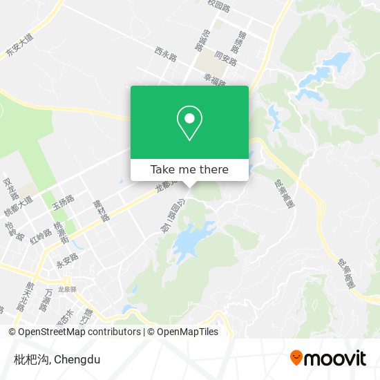 枇杷沟 map