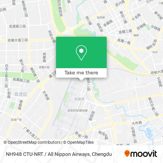 NH948 CTU-NRT / All Nippon Airways map