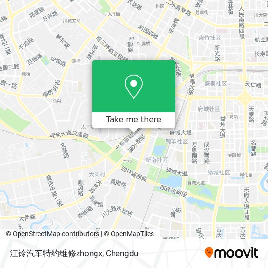 江铃汽车特约维修zhongx map