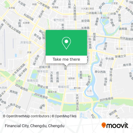 Financial City, Chengdu map