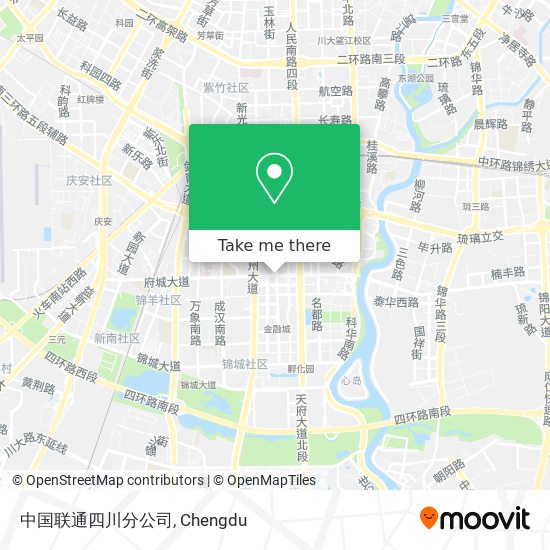 中国联通四川分公司 map