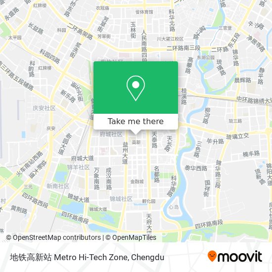 地铁高新站 Metro Hi-Tech Zone map