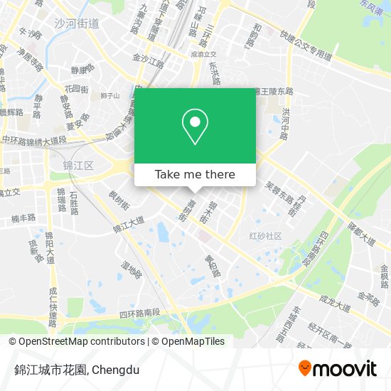 錦江城市花園 map