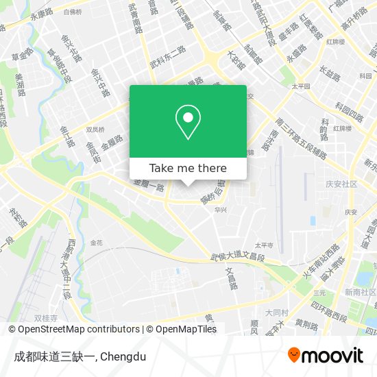 成都味道三缺一 map