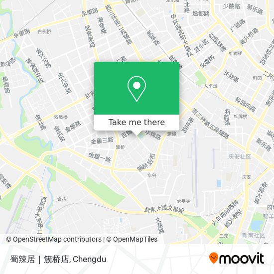 蜀辣居｜簇桥店 map