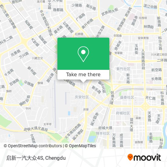 启新一汽大众4S map