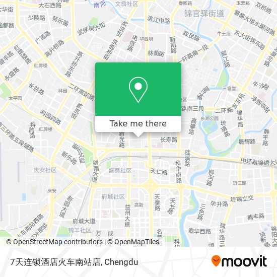 7天连锁酒店火车南站店 map