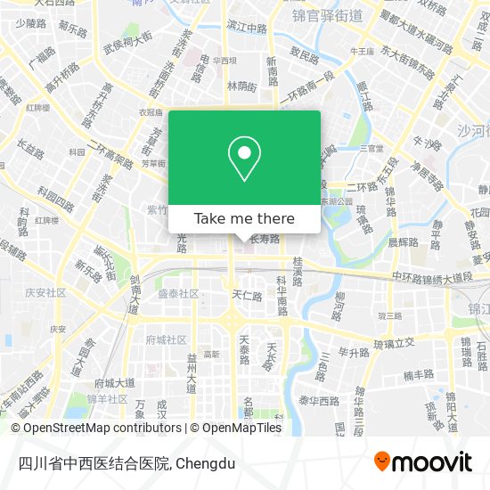 四川省中西医结合医院 map