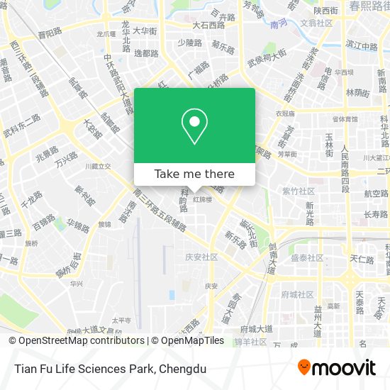 Tian Fu Life Sciences Park map