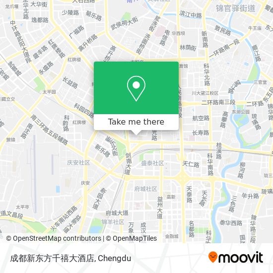 成都新东方千禧大酒店 map